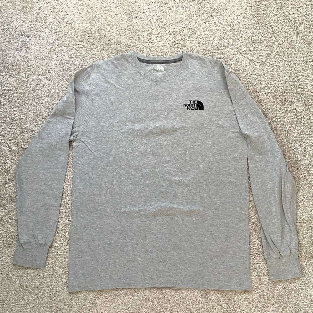 The North Face - Long-Sleeve Box Tee (Grey) Large